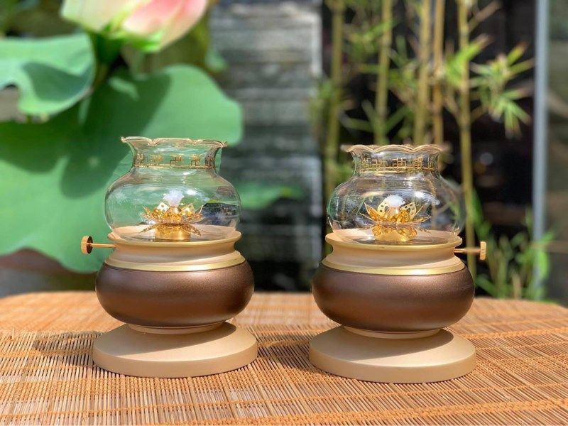  Đèn Dầu Đồng Sáng Size Lớn 