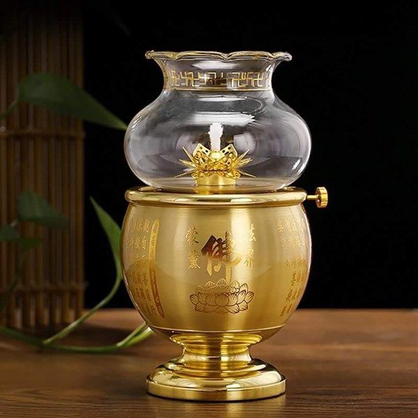  Đèn Dầu Chữ Phạn Chữ Hoa 1cai 
