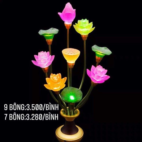  Đèn Hoa Sen 9 Bông 