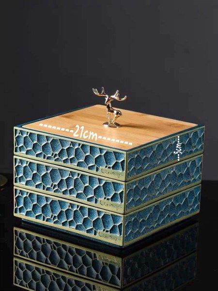  Hộp Mứt Composite 3 Tầng 