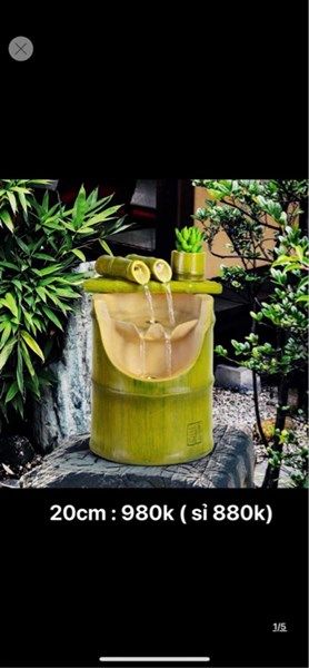  Thác Nước Ống Tre Nhỏ 20cm 