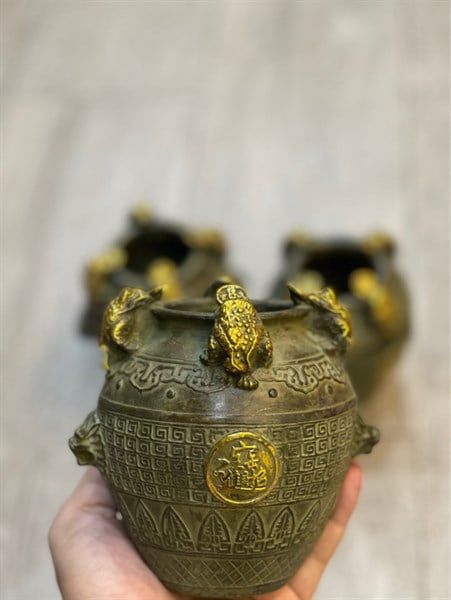  Bình Tụ Tài Xanh Size Trung 