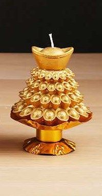  Nến Tháp Vàng 5 Tầng Đế Nhỏ 