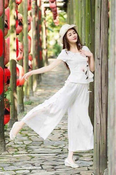  Quần Lam Đen Xẻ Tà 3 Nút Size XXXL 