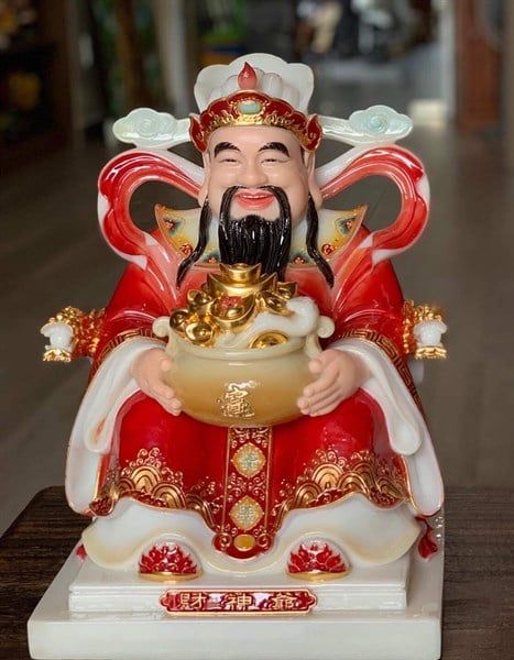  Thần Tiền bột đá đỏ 40cm 