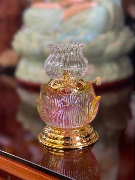  Đèn Dầu Pha Lê Đa Sắc 