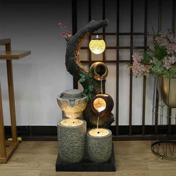  Thác Nước Cối Xoay Có Đèn 