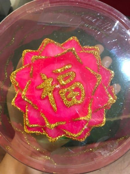  Nến Hoa Sen Hồng Size Lớn 