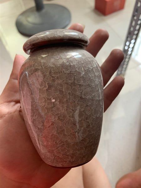  Hủ Đựng Muối Gạo Xám Size To 