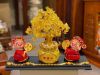 Thần Tài Đỏ Chậu Vàng Size Trung