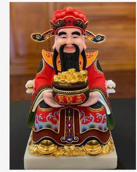  Thần Tiền vẽ gấm 16" 40cm 