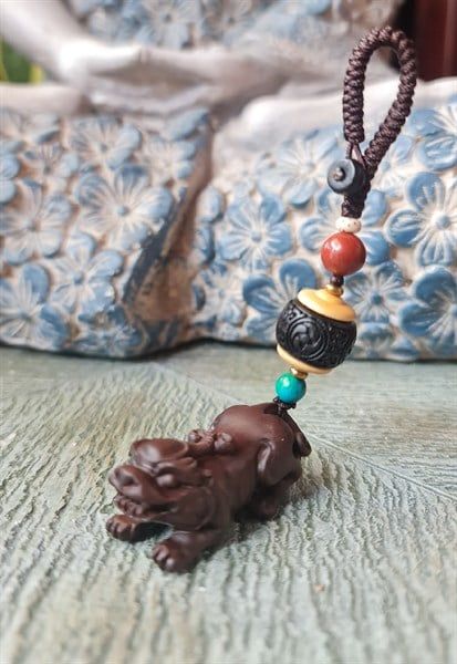  Móc Khoá Kỳ Lân Nâu 