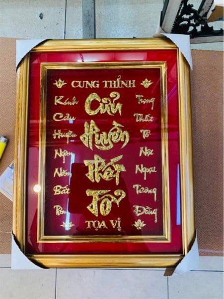  Bài Vị Cửu Huyền 30x38 