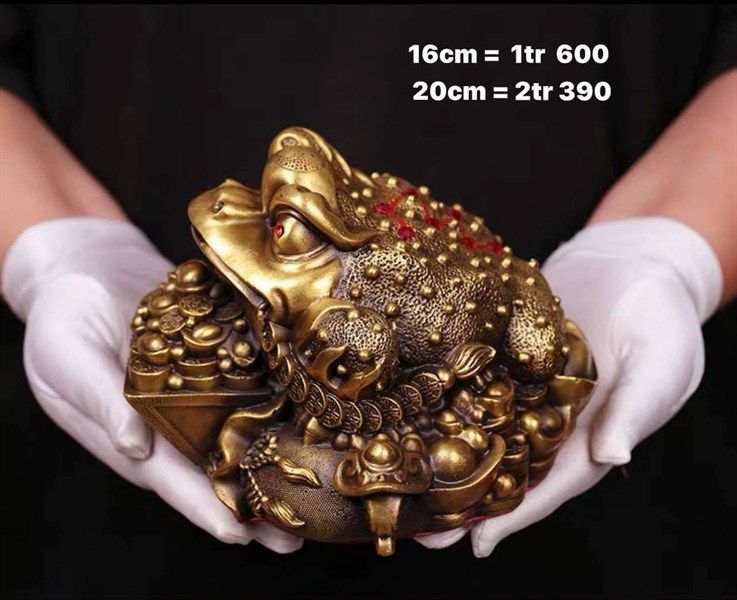  Thiềm Thừ Đồng ( Ôm Khay Vàng ) 16cm 