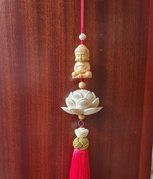  Dây treo oto tượng hoa sen 