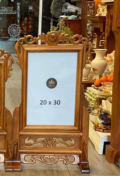  Khung hinh gỗ chạm 20x30 