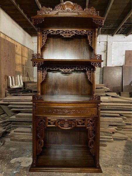  Bàn Thờ Phật Gỗ Quỹnh 3 Tâng 