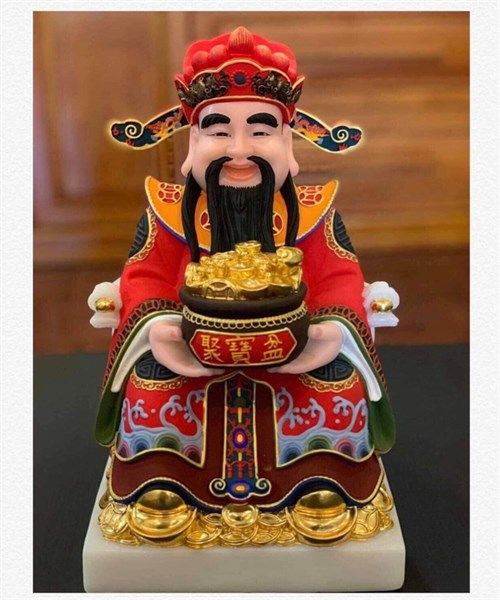  Thần Tiền vẽ gấm 12" 30cm 