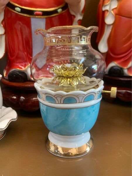  Đèn dầu xanh ngọc sz nhỏ 