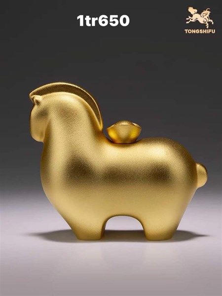  Tượng Ngựa Thiếp Vàng 24k 