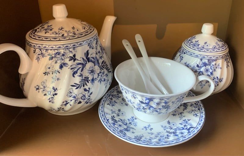  Bộ Ấm Trà Hoa Xanh 