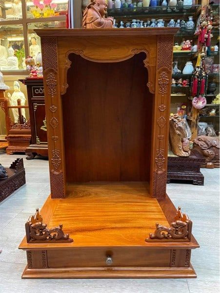  Bàn Thờ Tài Địa Gỗ Hương 60x60x88 
