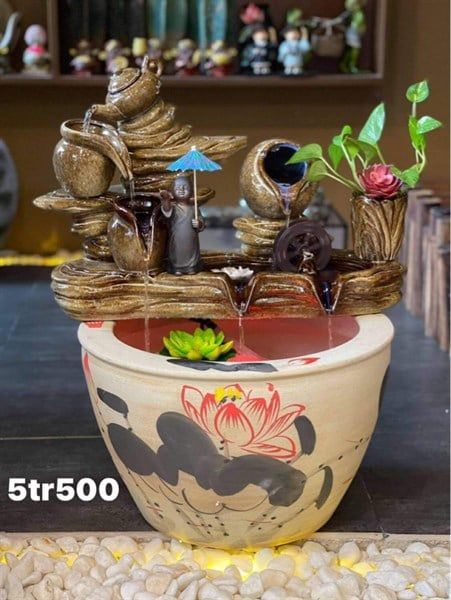  Thác Nước Lu Hoa Sen Đỏ 