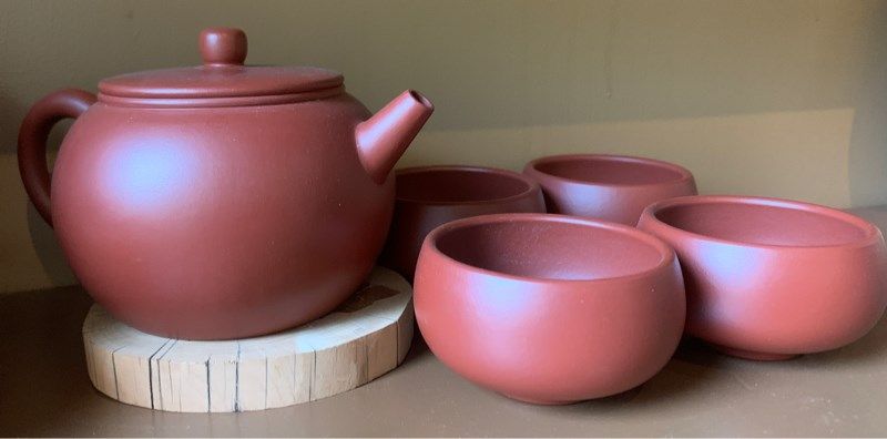  Bộ Ấm Trà Nâu Đỏ 