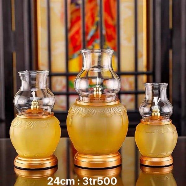  Đèn Dầu LuuLy 24cm 