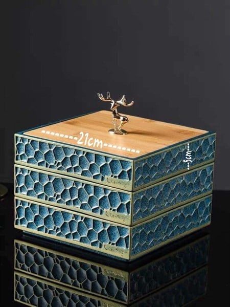  Hộp Mứt Composite 2 Tầng 