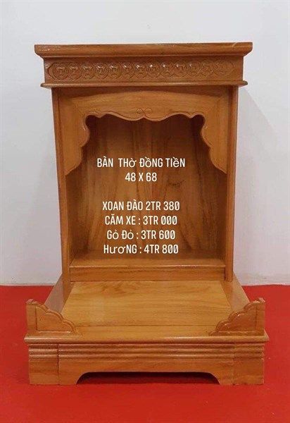  Ban Tài Địa đồng tiền căm xe 48x68 