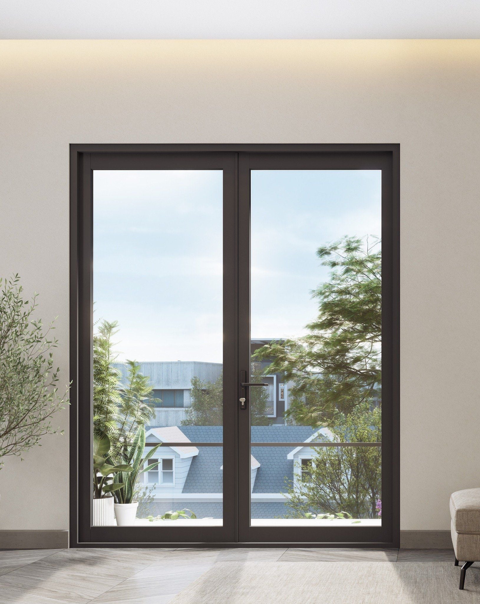  CỬA ĐI MỞ QUAY 2 CÁNH 