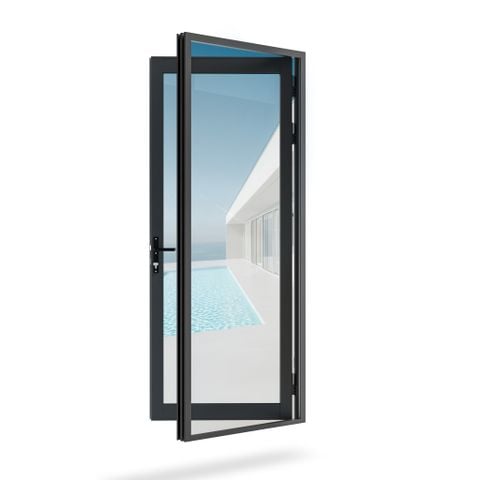 CỬA PHÒNG TẮM MỞ QUAY 1 CÁNH - MỞ PHẢI