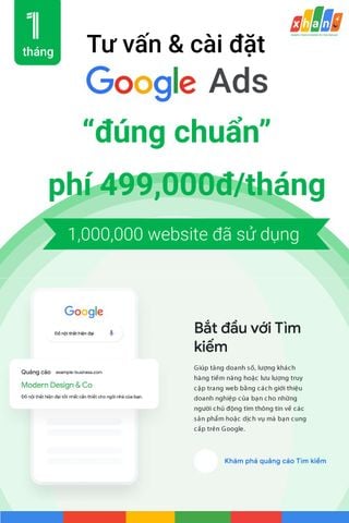 [Gói 1 tháng] Tư vấn và cài đặt quảng cáo Google Ads từ Xhan Analytics