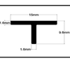 NẸP ĐỒNG T15 THẲNG
