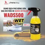  SUMO AUTO WADS500 - Dung dịch dưỡng bóng bảo vệ sơn nhanh chóng QUICK DETAILER 500ml, bảo vệ sơn xe, dễ sử dụng, tiết kiệm thời gian 