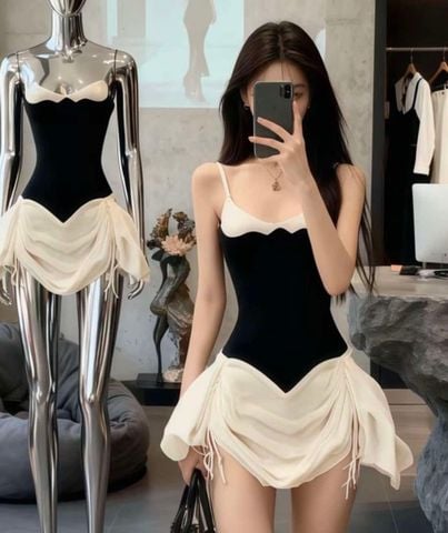 Đầm Corset Rút Tầng Tiểu Thư (K77)