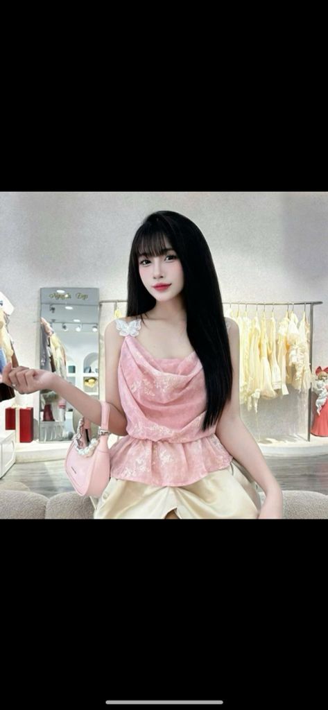 Áo 2dây voan dệt kim dây bướm (G11)