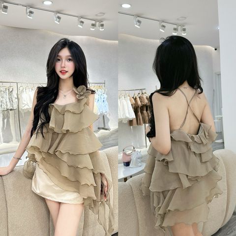 Set áo 2s tầng voan đính hoa (J37)