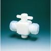 FLON Việt Nam | Flon Chemical Fluororesin (PTFE) Two-Way Valve, 8mm Connection PTFE 2-Way Connecting Valve MW3915387