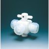FLON Việt Nam | Flon Chemical Fluororesin (PTFE) Three-Way Valve, 6mm Connection PTFE 3-Way Connecting Valve MW3915417