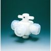 FLON Việt Nam | Flon Chemical Fluororesin (PTFE) Three-Way Valve, 8mm Connection PTFE 3-Way Connecting Valve MW3915425