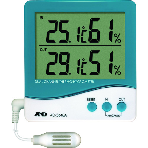 A&D Việt Nam | A&D Dual Channel Temperature and Humidity Meter Digital Thermo-Hygrometer(Dual Channel Type) MW3922057