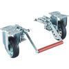 TRUSCO Việt Nam | TRUSCO Pressed Steel Dolly, for Donkey Cart No. 100, with Brake and Fixed Wheels Platform Trucks Optional Brake MW4144937