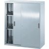 TRUSCO Việt Nam | TRUSCO Stainless Steel Storage Cabinet (D500) Sliding Door 900 x H1050 Stainless Steel Watch MW5221820
