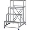 ALINCO Việt Nam | Alinco Work platform (checker plate top type) 4 steps CSBC4126S Package 1 Work Project MW6777561