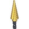 TRUSCO Việt Nam | TRUSCO Step Drill, 2-Blade Titanium Coated, 5-35mm, 13 Steps Nice Mighty Step Drill(Titanium Cobalt High Speed Steel) MW6876917