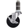 HAMMER-TYPE Việt Nam | Hammer-type plug-in caster, swivel, 24mm pipe diameter, with stopper, rubber wheel, 75mm, light load. Printer/Poster MW8257203