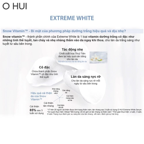 Bộ Kem Dưỡng Trắng Da Ohui Extreme White Cream 2pcs Special Set