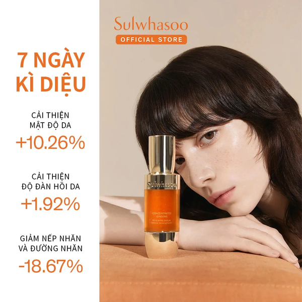 Tinh Chất Nhân Sâm Cải Thiện Nếp Nhăn Săn Chắc Da Sulwhasoo Concentrated Ginseng Renewing Serum 15ml